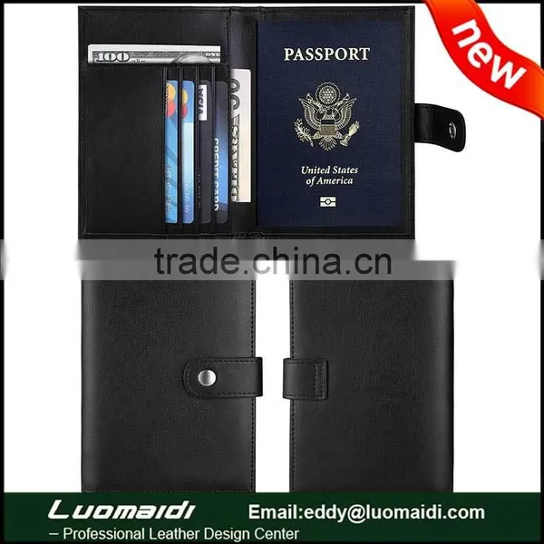 Item BWC63:genuine Leather Passport Holder Wallet in Different Color From Guangzhou Factory