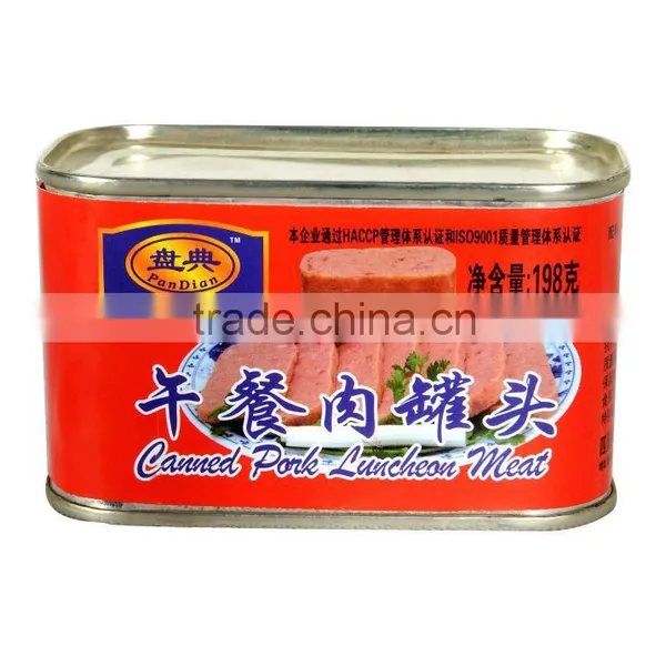 198g Canned Pork Luncheon Meat,Good Taste 198g Canned Luncheon Meat