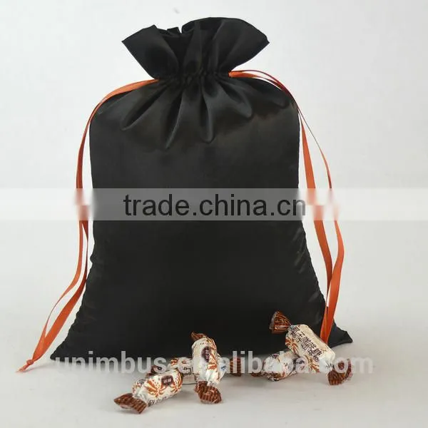 Customize Size Drawstring Satin Silk Virgin Hair Packaging Bag photo-4