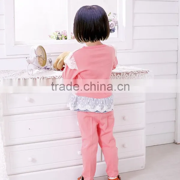 Baby Girls Fall Suit Long Sleeve New Design With Appliqued photo-4