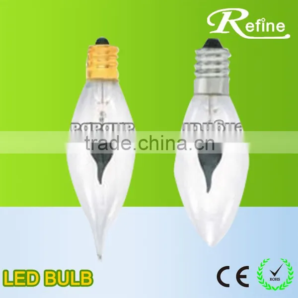 E14 or E27 C35 Candle Flame Light Bulbs photo-3