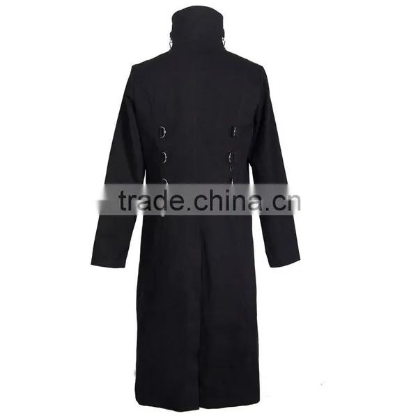 Devil Fashion 2015 Punk Long Coat in Winter CT009 photo-6