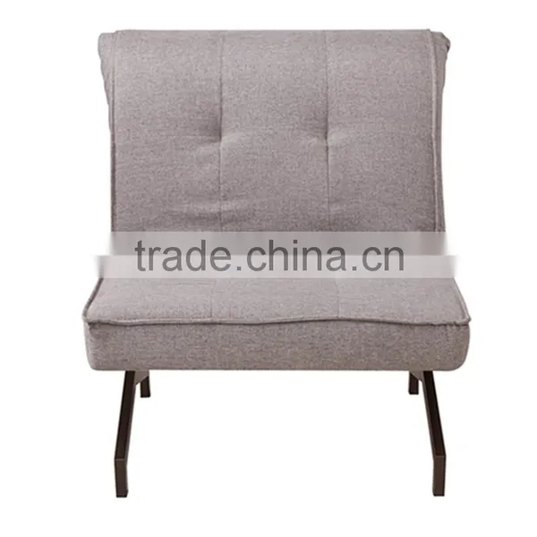 Gray Fabric Cheap Functional Folding Sofa Bed Folding Single Bed photo-3