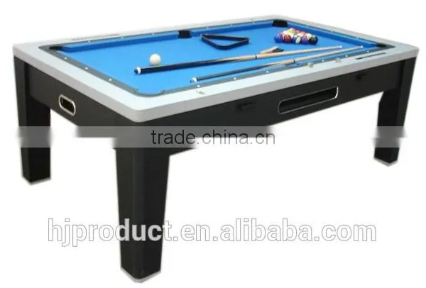 High Quality Wooden 7' Factory Promotion 3 in 1 Multi Games Table. Pool Table, Air Hockey Table, Dinning Table photo-2