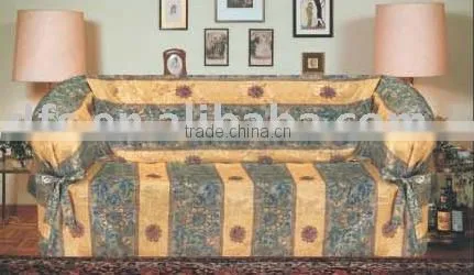 3pcs Solid Jacquad Sofa Cover Set