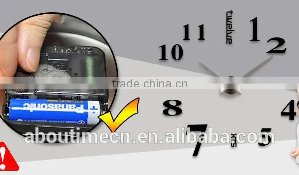 3D Removable Vinyl Decal EVA Clock Design Wall Sticker photo-6