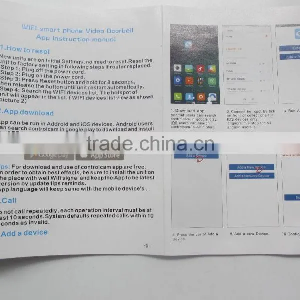 IP Video Door Phone for Villa IP Wired Video Intercom Door Phone System Wireless Door Bell photo-6
