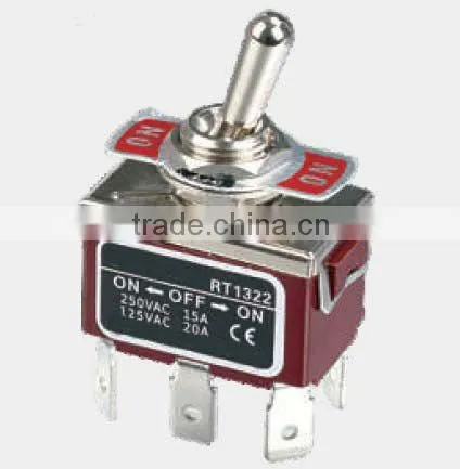 6.3 Termial Type Metal off on Safety Toggle Pin Switch 1322-C