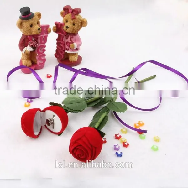 Rose Shaped Luxury Ring Box, Wholesale Custom Ring Boxes photo-3