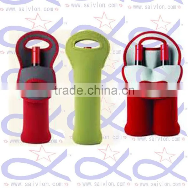 Neoprene Single Insulated Bottle Cooler Wine Tote Bag photo-4