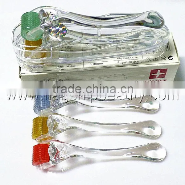 2016 Flagship ! Titanium Alloy Derma Roller Skin Roller Body Face Massage Roller photo-2