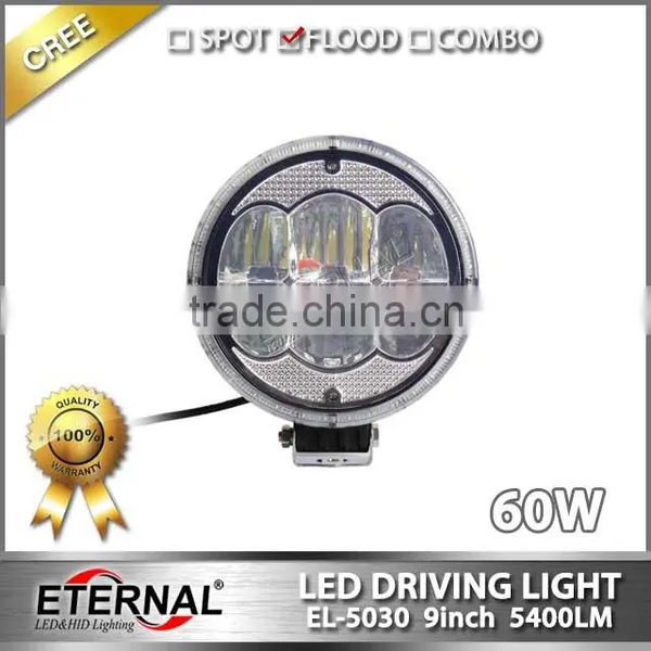 9in 60W High Power Round Transportation Equipment Vehicles Led Driving Headlight Car Automotive Led Working Light photo-6