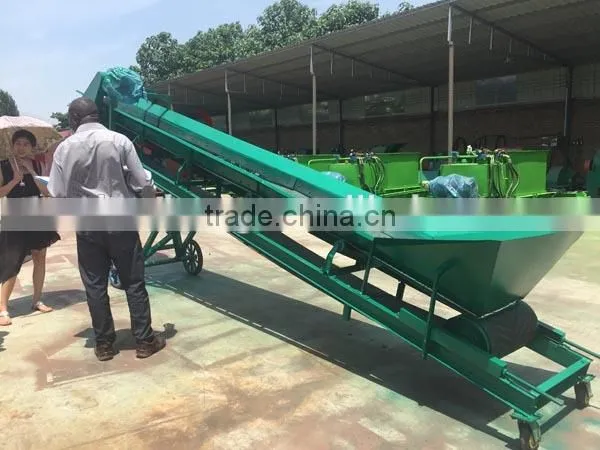 Mobile Bulk Inclined Flat Belt Conveyor With Hopper photo-4