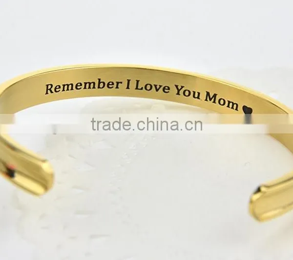 Hot Selling Women Gift Fashion Smart Message Stainless Steel Bracelet photo-2