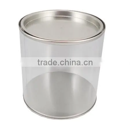 Direct Factory Sale New Round Cylinder Pen Holder Tin Container photo-2
