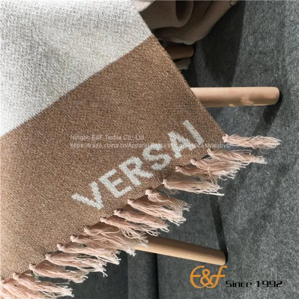 Аустралийская шерстяная Jacquard  с узорами кисточек трикотажный одеяло photo-3