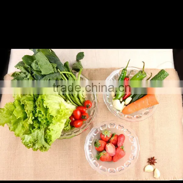 Apple Embossed Glass Fruit Sugar Salad Bowl photo-4