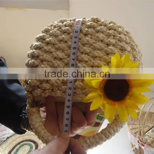 Fashion Design Corn Husk Material ECO-friendly Mini Lady Hand Bag photo-3