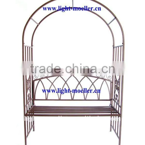 Outdoor Garden Arch and Bench