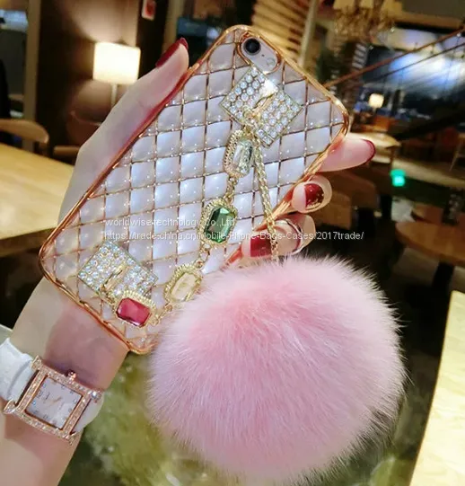 Luxury Diamond Soft Housing Shell Cell Phone Cover Case Silicone Mobile Phone Cases for IPhone7/7Plus/6/6s/6plus/6splus photo-2