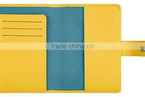 Customized Personalized Black Grain Leather Passport Holder With Card Slot photo-4