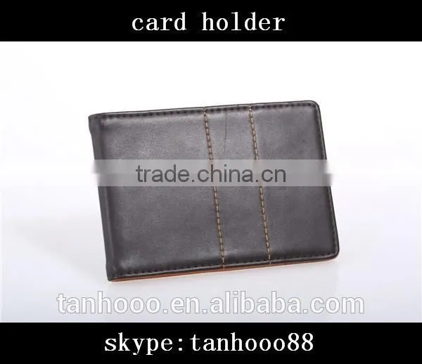Hot Selling Leather/pu/pvc id Card Holder ,portable Passport Card Holder , Small Leather Card Holder