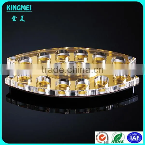 Round Shape Acrylic Wine Rack & Lucite Beer Cup Stand Holder & Wine Display Stand photo-5