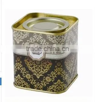 Small Square Loose Tea Tin Box photo-3