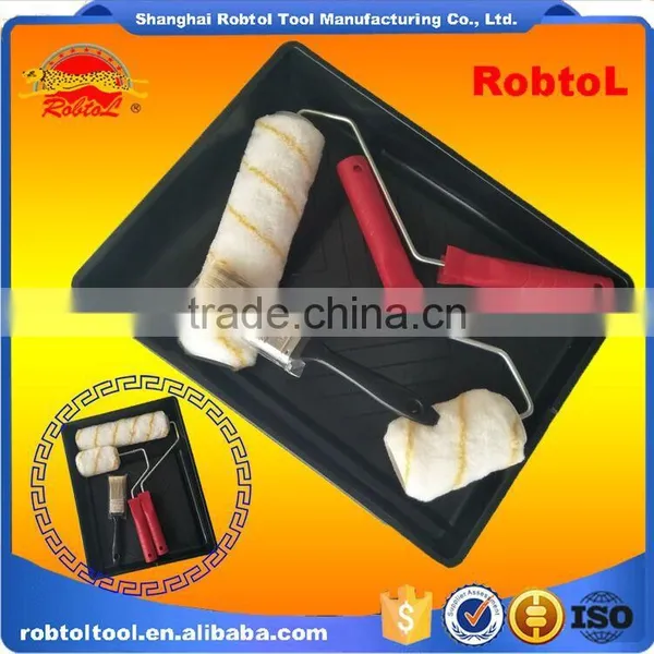 4 in 1 Set 9" Wall Paint Roller Brush Sleeve Wall Decor Decorative Art Tool photo-3