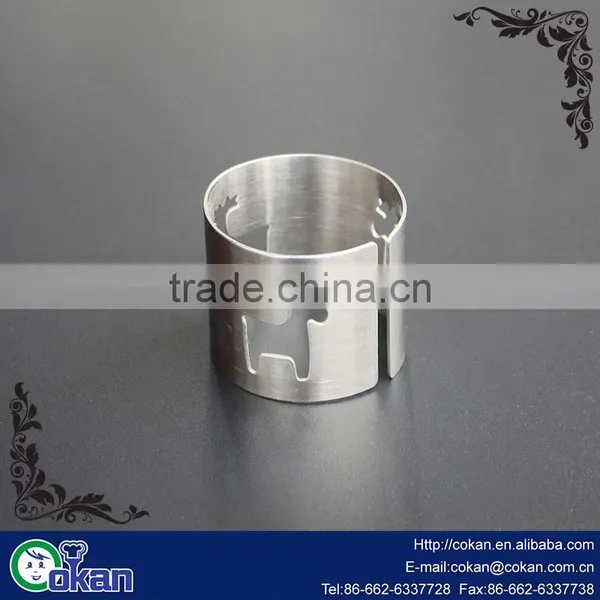 CK-KT699 New Design Fda and Lfgb Stainless Steel Napkin Ring/napkin Rings for Weddings/towel Ring photo-2