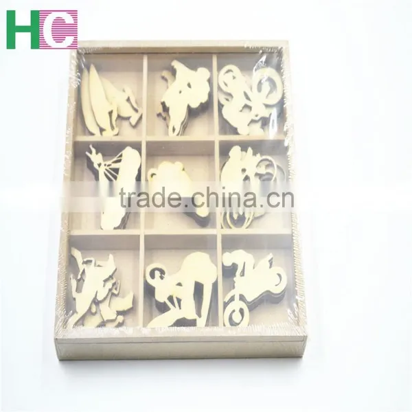 2016 Art Craft New Design Christmas Present Wooden Stamps Snow Wood Toy Piece photo-2