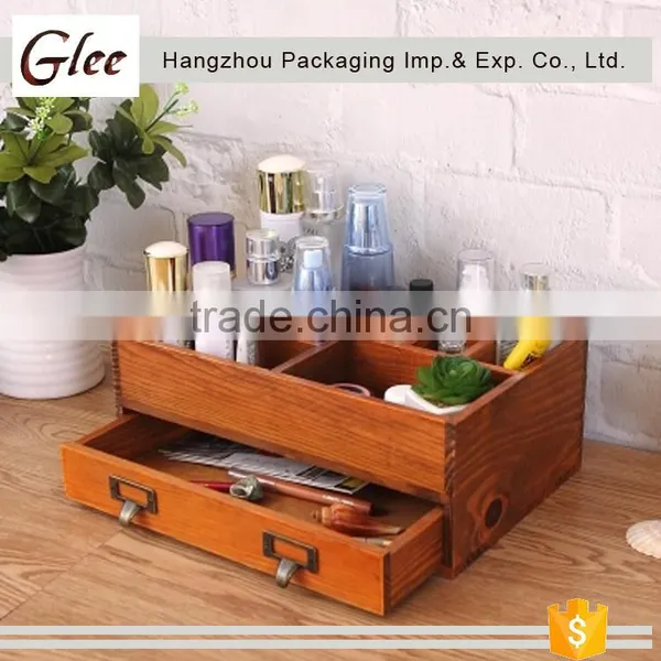 Trendy Superior Colorful Exquisite Jewelry Organizer Keepsake Durable Storage Wood Box photo-2