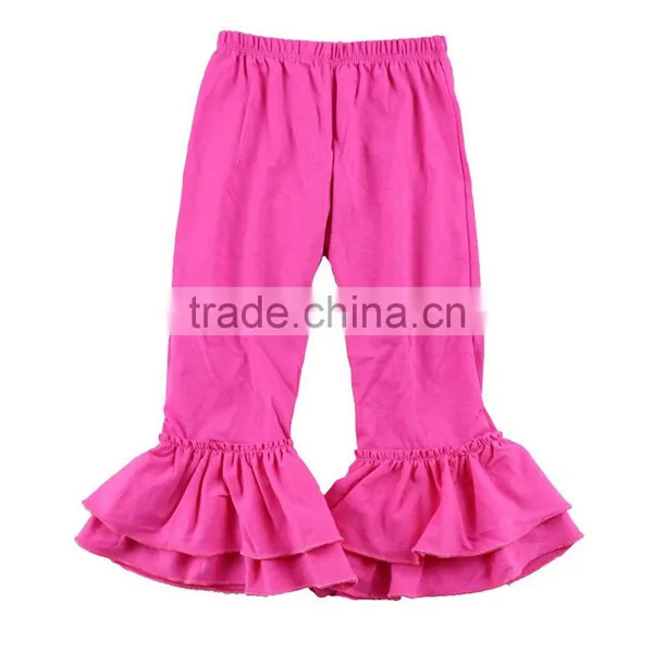 Wholesale Icing Ruffle Raglan Christmas Pants Raglan Baseball Pants Girls Ruffle Leggings photo-2