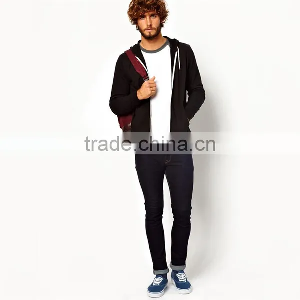 Mens Cheap Bulk Wholesale Navi Blue Hoodie Navy Blue Golds Gym Plain Cheap Hoodies OEM for Men photo-4