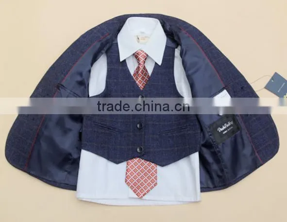 New Style Tie Box Pattern Factory Low Price High Quality Boy Suit photo-6