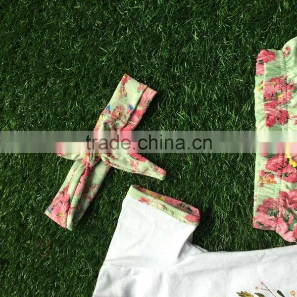 Girls Summer Outfits Baby Girls Boutique Clothing Girls Waht a Wonderful World Outftitsd Children Summer Clothing With Headband photo-2