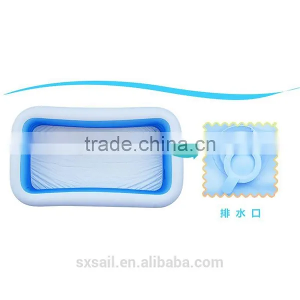 INTEX Transparent Blue Inflatable Swimming Pool photo-4