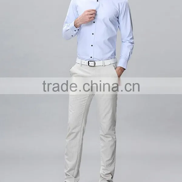 Long Sleeve Fancy Dress Shirts for Men Official Shirts for Men photo-5