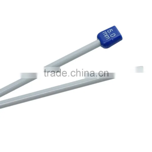 Spraying Aluminum Knitting Needles Gray 34cm Long, Thickness: 5mm photo-2