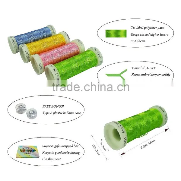 Superior Quality Polyester Embroidery Thread 200 Meters Per Spool photo-6