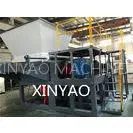 PE PVC Pipes ABS Nylon Rod Wood Waste Shredder Machine / Plastic Recycling Equipment