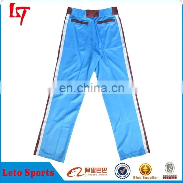 High Quality Custom Sublimation Printed Baseball Pants Fashion Polyester Baseball Uniform Practice Wear photo-2