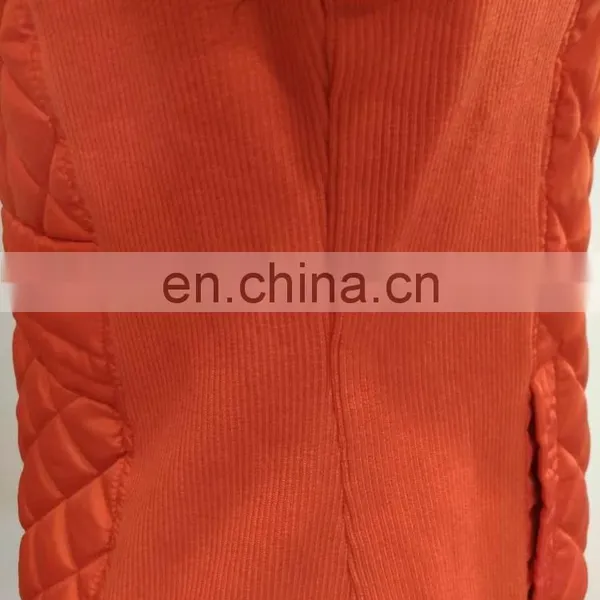 Orange Quilted Women's Winter Lightly Padded Jacket photo-4