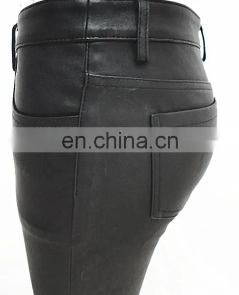 Wholesale Sexy Stretch Leggings Stretch Lamb Leather Pants Stretch Pants for Women photo-2