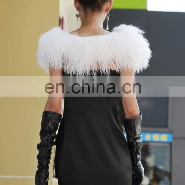 Mongolian Lamb Fur Shawl Cape for Ladies photo-2