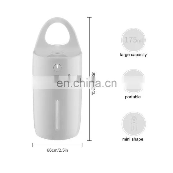 Desktop Cup Night Light USB Car Air Purifier, Mini Humidifier Car Air Freshener, Car Air Purifier Ionizer Oxygen Bar photo-4
