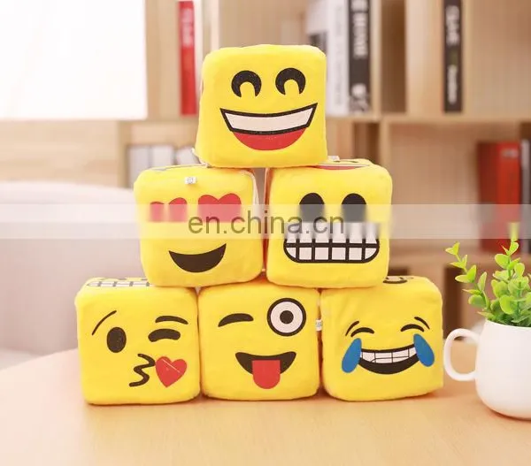 Emoji Smiley Emoticon Yellow Funny Expression Plush Dice Car Ornaments Pendant Soft Toy photo-6