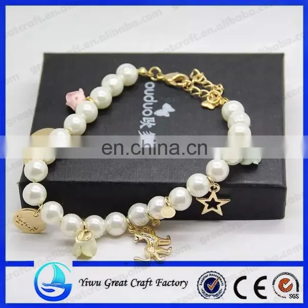 Pearl Hand Chain Bracelet Plastic Pendants Chain photo-2