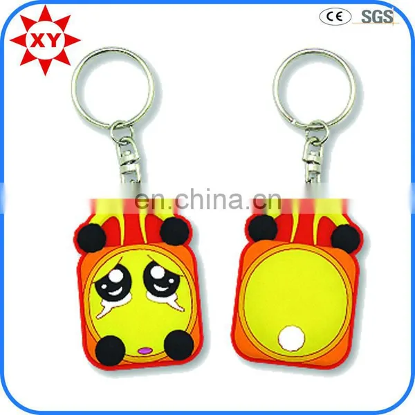 New Design Promotion Gift Cute Expression Soft Pvc Keychain photo-2