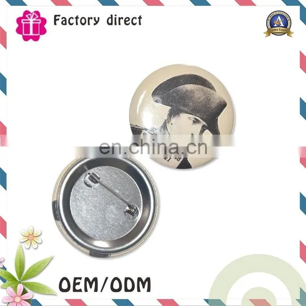 Metal Safty Pin Back Advertising Promotions Tin Button Badge photo-2